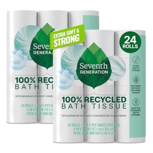 Seventh Generation 2-Ply Recycled Toilet Paper, 48 Rolls