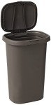 Rubbermaid 13-Gallon Gray Trash Can with Lid