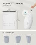 8-Gallon Drawstring Trash Bags – 90 Count