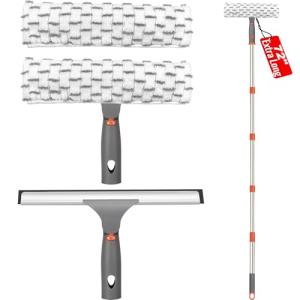 Professional Long Squeegee with Microfiber Pads