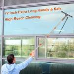 Professional Long Squeegee with Microfiber Pads