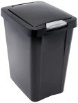Sterilite 7.5 Gallon Black TouchTop Wastebasket