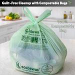 ECOBEWUS 1.6 Gallon Compostable Trash Bags (120 ct.)