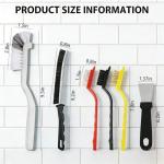 6 Pack Hard Bristle Cleaning Brushes for Gaps