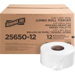 Genuine Joe Jumbo 2-Ply Bath Tissue Dispenser Rolls