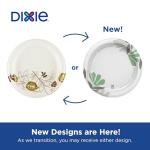 Dixie 8.5 Inch White Paper Plates, 300 Count