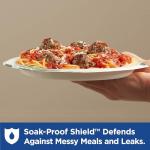 Dixie 8.5 Inch White Paper Plates, 300 Count