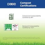 Dixie 8.5 Inch White Paper Plates, 300 Count