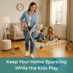 Smart Square Spin Mop and Bucket with 2 Pads