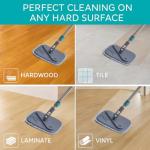 Smart Square Spin Mop and Bucket with 2 Pads