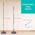 Smart Square Spin Mop and Bucket with 2 Pads