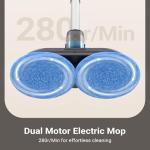 iDOO Cordless Electric Spin Mop with Sprayer