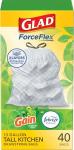 Glad ForceFlex Tall Kitchen Trash Bags, 13 Gallons