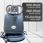 Emotor 15" Foldable Walk-Behind Floor Scrubber