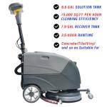 Emotor 15" Foldable Walk-Behind Floor Scrubber