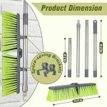 18" Adjustable Push Broom for Multi-Surface Cleaning