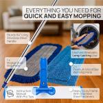 24" Microfiber Mop System for Hardwood & Tile