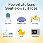 Clorox Compostable Cleaning Wipes, Lemon Scent, 3 Pack