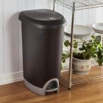 12.6 Gallon Locking Step-On Trash Can - 2-Pack