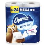 Charmin Ultra Soft Toilet Paper, 6 Mega Rolls