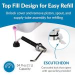 Bobrick B-8226 Silver Soap Dispenser with 6" Spout