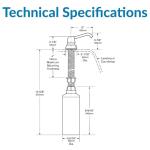 Bobrick B-8226 Silver Soap Dispenser with 6" Spout