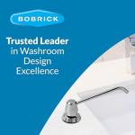 Bobrick B-8226 Silver Soap Dispenser with 6" Spout