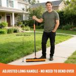 CLEANHOME 24” Heavy Duty Push Broom Brush
