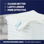 Microfiber Cleaning Cloths - White 12 Pack