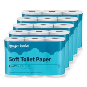 Amazon Basics 2-Ply Toilet Paper, 30 Rolls