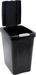 Sterilite 7.5 Gallon Black TouchTop Wastebasket