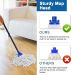 KeFanta Cotton Mop Heads with Handle - 2 Pack