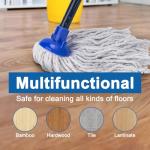 KeFanta Cotton Mop Heads with Handle - 2 Pack