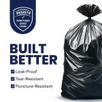 Heavy Duty Black Trash Bags - 55-60 Gallon (100 Count)