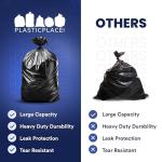 Heavy Duty Black Trash Bags - 55-60 Gallon (100 Count)