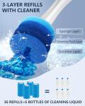 Leebein Electric Toilet Brush Set with Replacements
