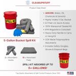 CleanUp Stuff Universal Spill Kit with 5-Gallon Bucket