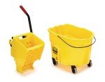 Rubbermaid 35 Quart Yellow Mopping Trolley