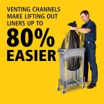 Rubbermaid Ventilated Slim Jim Waste Bin - 87L