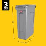 Rubbermaid Ventilated Slim Jim Waste Bin - 87L