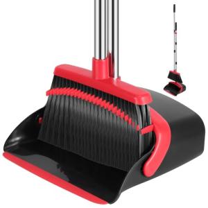 Adjustable Broom and Dustpan Set for Home