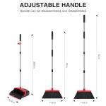 Adjustable Broom and Dustpan Set for Home