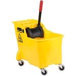 Rubbermaid 31-Quart Tandem Bucket and Wringer Combo