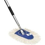 Heavy Duty Cotton Wedge Dust Mop Head with Handle
