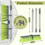 18” Adjustable Handle Push Broom for All Surfaces