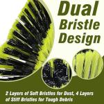 18” Adjustable Handle Push Broom for All Surfaces