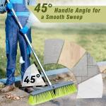 18” Adjustable Handle Push Broom for All Surfaces