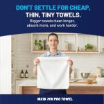 12 Pack of 12" x 12" White Microfiber Cloths