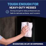 12 Pack of 12" x 12" White Microfiber Cloths