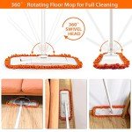 Dust Mop with 2 Washable Microfiber Pads